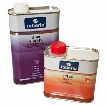 Лак для авто Roberlo UNIX 250HS (1л) + отвердитель (500мл) 112963-7470 фото