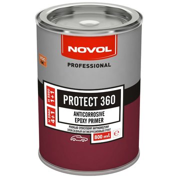 Грунт епоксидний Novol PROTECT 360 Сірий, 800 ml 108642 фото