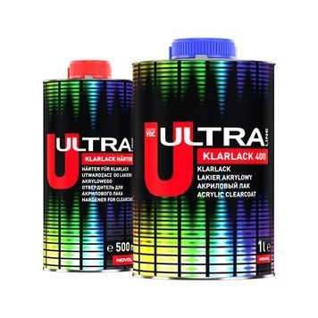 Лак для авто Novol ULTRA LINE 400 (1л) + отвердитель (500мл) 109571-3335 фото
