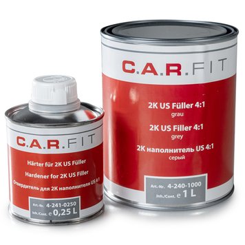 Грунт акриловий C.A.R.Fit 2K US Filler Сірий, 1000 ml 109488 фото