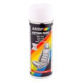 Краска для кожи в баллончике Motip Leather Paint, белая, 400мл 111653-6436 фото