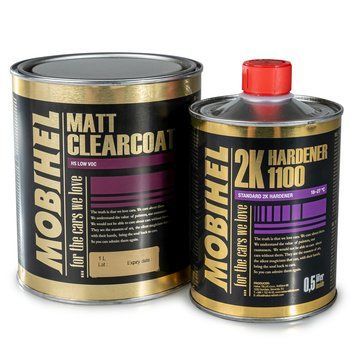 Лак для авто Mobihel 2К HS матовый (1л) + отвердитель 1100 (500мл) 103047-9571 фото