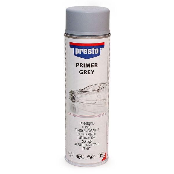 Грунт акриловий у балончику Presto Spray Primer, 500 ml 100359 фото