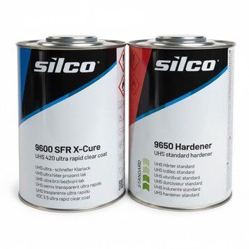 Лак Silco 9600 SFR X-Cure ультрабыстрый (1л) + отвердитель 9650 (1л) 109354-1366 фото