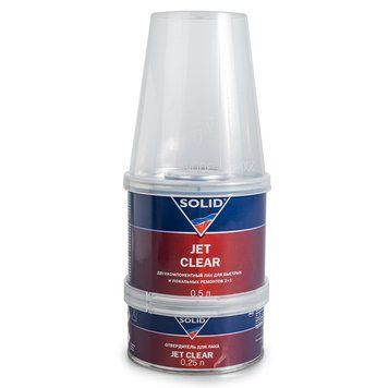 Лак для авто Solid Jet Clear (1л) + отвердитель (500мл) 109746-4392 фото