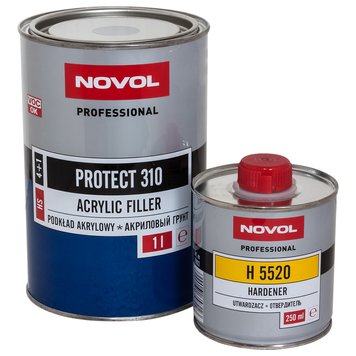 Грунт акриловий Novol PROTECT 310 HS Сірий, 1000 ml 108455 фото