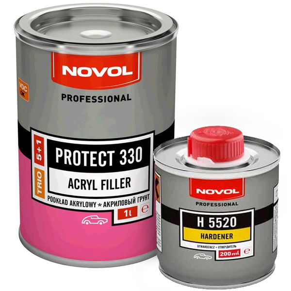 Грунт акриловий Novol PROTECT 330 MS Білий, 1000 ml 109169 фото